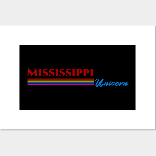 Mississippi Unicorn Gift Posters and Art